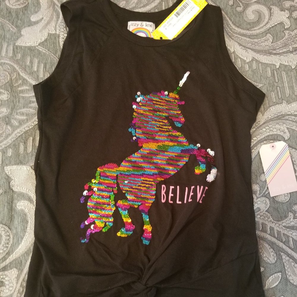 Izzy & Lexi Twist Front Sequin Tank 8